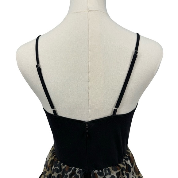 Natori Vintage Leopard Semi-Sheer Bodysuit Sz Small - Picture 7 of 9